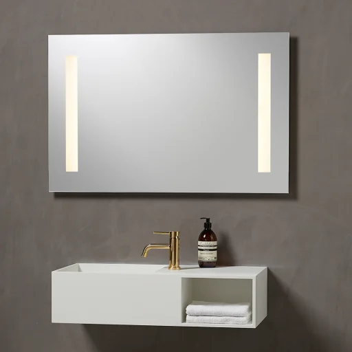Loevschall Godhavn Speil med LED-belysning 120x65 cm