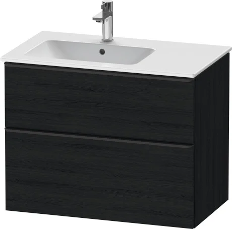 Duravit D-Neo servantskap, 81x46,2 cm, venstre, sort eik
