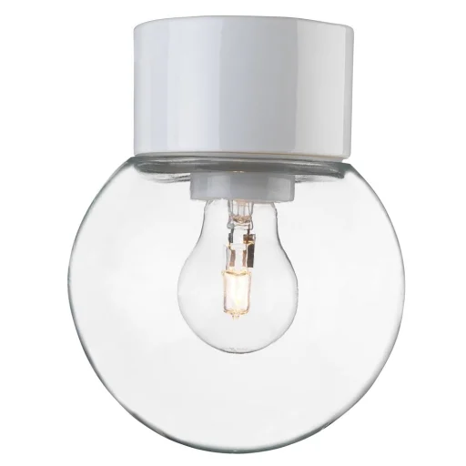 Ifö Glob 150 Taklampe, Hvit/klar