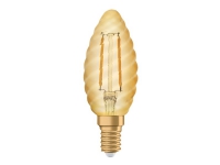 OSRAM Vintage 1906 Classic BW - LED-filament-lyspære - form: BW35 - E14 - 2.5 W (tilsvarende 22 W) - klasse F - varmt hvidt lys - 2400 K - guld