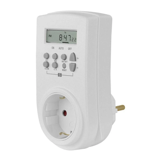 Digital Ugentlig Timer - Type E kontakt