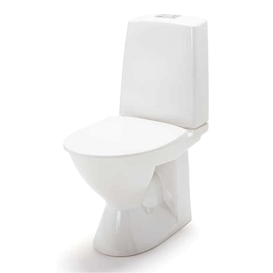 Porsgrund Glow 60 Toalett Rimfree Hvit / Dobbel Med Skruehull