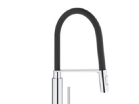 Grohe DIY Feel etgr kv - profi-brus Feel etgr.køk.bat., ethulsmontage, sort 31489000