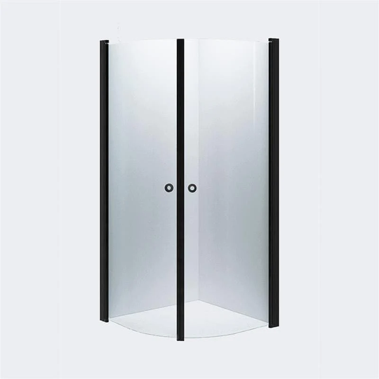 INR Iconic Nordic Rooms Dusjhjørne Linc Niagara Original, Klart Glass, Timeless Glass Svart Matt / 70x70cm