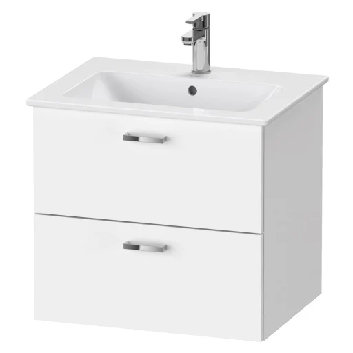 Duravit XBase servantskap m/ 2 skuffer, 60x47,5 cm, matt hvit