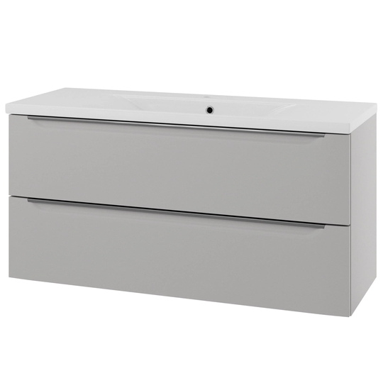 Linn Bad Mari D45cm Servantskap Grå Matt / 120cm 2 Skuffer