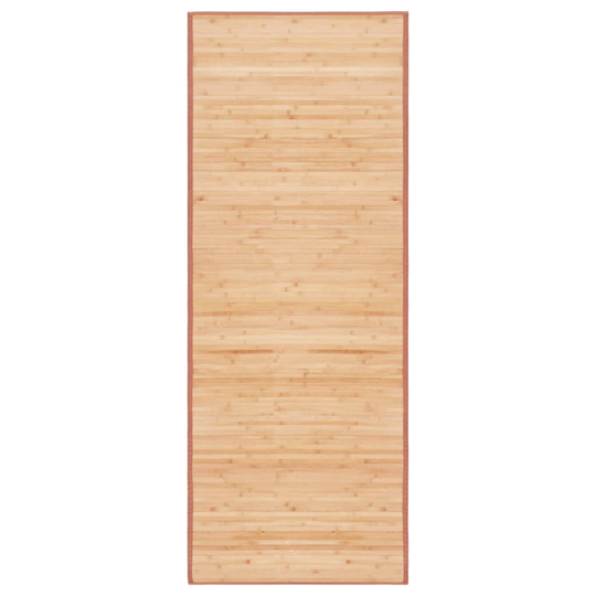 vidaXL bambustæppe 80 x 200 cm brun