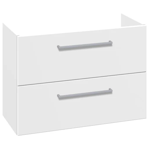 Dansani Mido+ servantskap med 2 skuffer, bredde: 80 cm, matt hvit