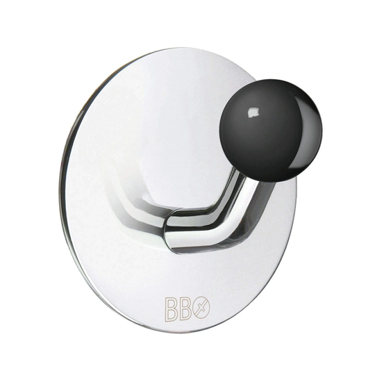 Beslagsboden Enkel Krok 1084 - Selvklebende Krom
