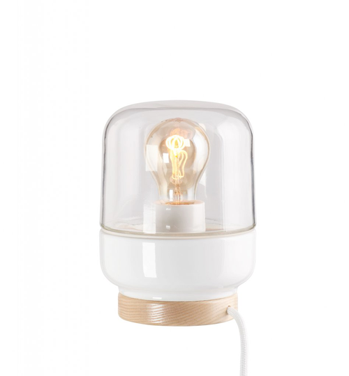 Ohm table lamp 14 / 19cm (clear glass) (hvid)
