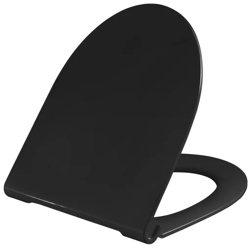 Pressalit Spira 946 Toalettsete m/soft-close & quick release, svart