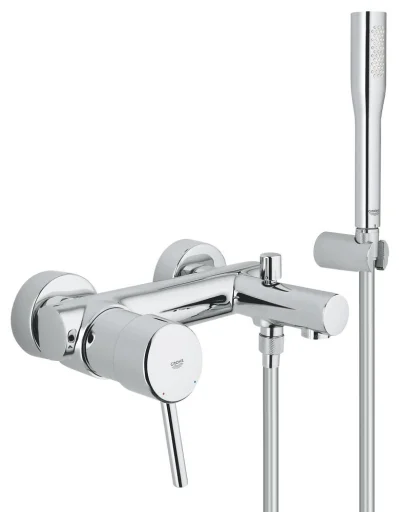Grohe Concetto 1-greps kar-armatur med hånddusj, krom