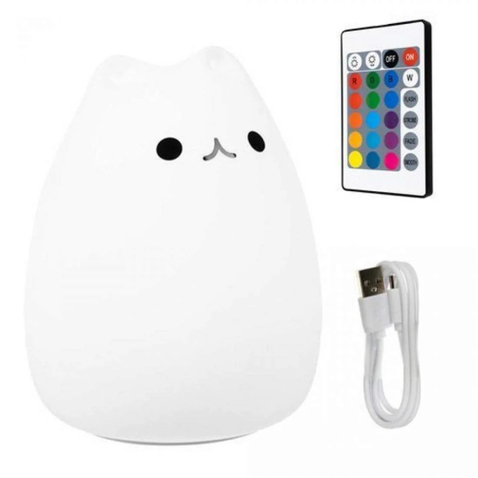 Kattelampe med multifarvet LED-belysning