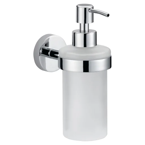 Tesa Smooz såpedispenser, satinert glass/krom