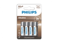 Philips LR6A4B/10, Engangsbatteri, AA, Alkaline, 1,5 V, 4 stk, 5 År