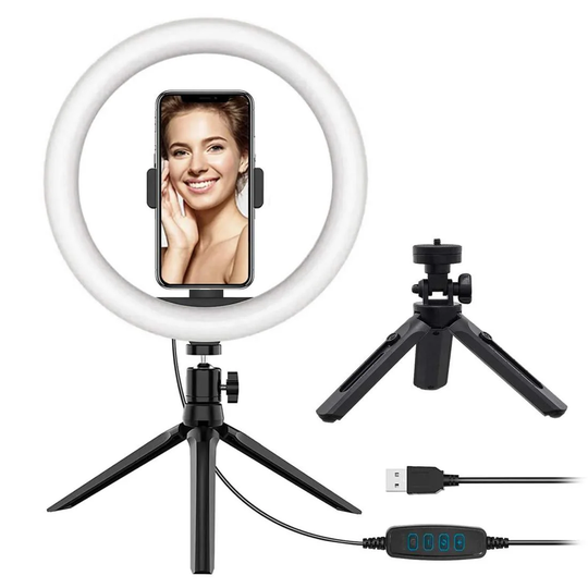 Ring Light med stativ - 26 cm