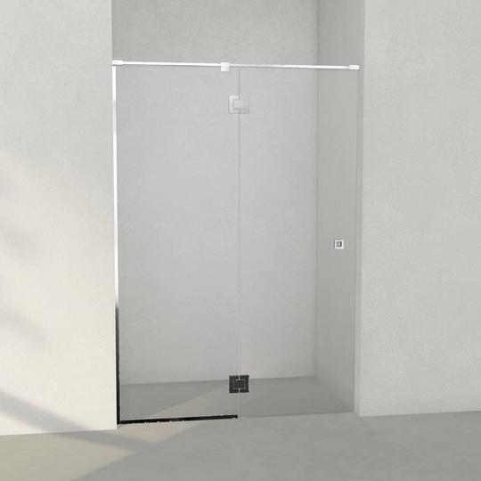 INR Iconic Nordic Rooms Dusjnisje ARC 5 Frame Måltilpasset Krom / Grått Glass