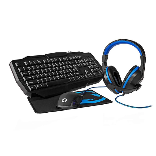 Gaming-sæt - Mus, Tastatur, Headset, Musemåtte