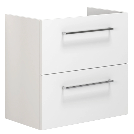 Dansani Mido+ Slim Servantskap 2 Skuffer B50-80xd35cm Uten Servant Hvit Matt / 60cm Gulv