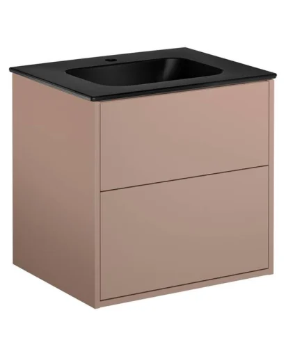 Gustavsberg Artic møbelpakke, 60x46,5 cm, rosa/sort