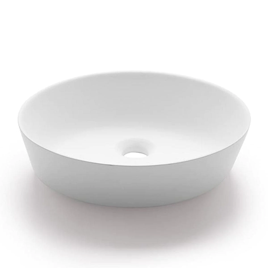 Bathco Umbria BolleservantØ38cm - Solid Surface Hvit