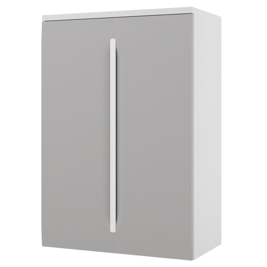 Linn Bad Mari Smal Sideskap (Kommode) Grå Matt / 60cm 2 Dører