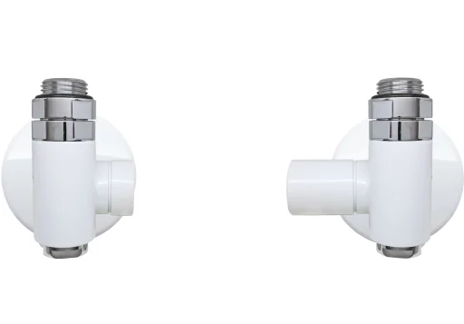 Kriss Corner kombi vinkelløbende ventilsett hvit