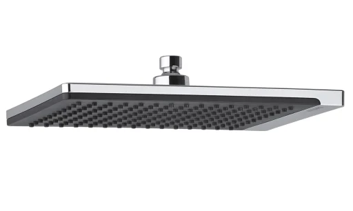 Damixa Slate Hoveddusj 210x295 mm, Krom/Sort