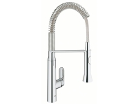 GROHE K7, Krom, Dørgreb, Enkelt, Keramisk, 3,5 cm, 140°