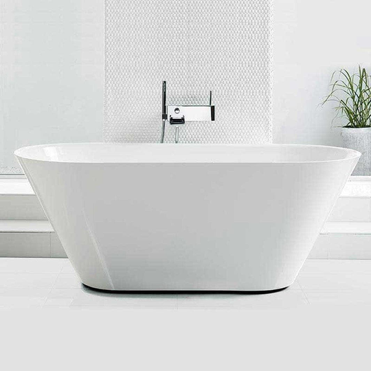 Svedbergs Oval Frittstående Badekar 158-170 Hvit / 158 cm Nei