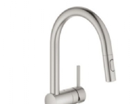 Grohe Minta etgr køk brus dual - etgrkøkkenbatteri, C-tud, ethulsmontage, supersteel 32321DC2