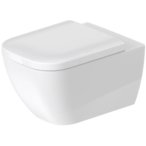 Duravit Happy D.2 vegghengende toalett med HygieneGlaze, rimless, hvit