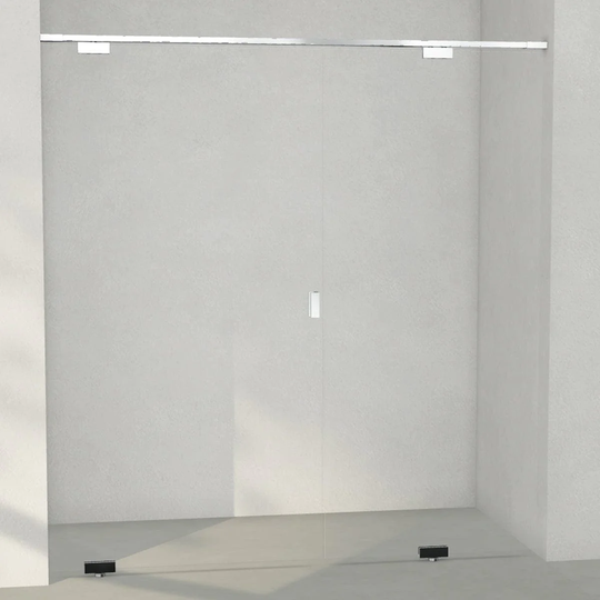 INR Iconic Nordic Rooms Dusjnisje Epic 4 Måltilpasset Krom / - Venstre Opal Klart Glass