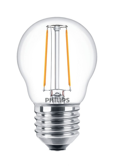 E27 2W LED Filament Globe warm white