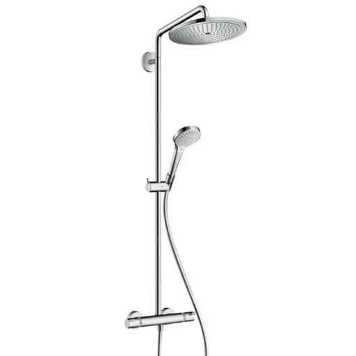 Hansgrohe Croma Select Air 280 1jet Komplet Dusjsystem m/Termostat & EcoSmart, Krom