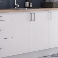 Linn Bad Underskap 2 Dører for Vaskerom Hvit Matt / 100cm